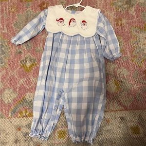 Thanksgiving/Christmas romper 2 in 1 Bush Bee  Smocks brand